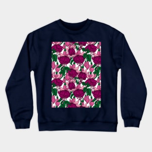 Fuchsia on white Crewneck Sweatshirt